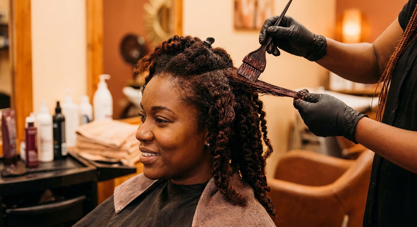 Hair color service